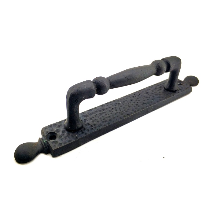 Antika Tarz Dekoratif Pirinç Misket Çekme Kapı Kolu - 223x33 Mm, Oksit