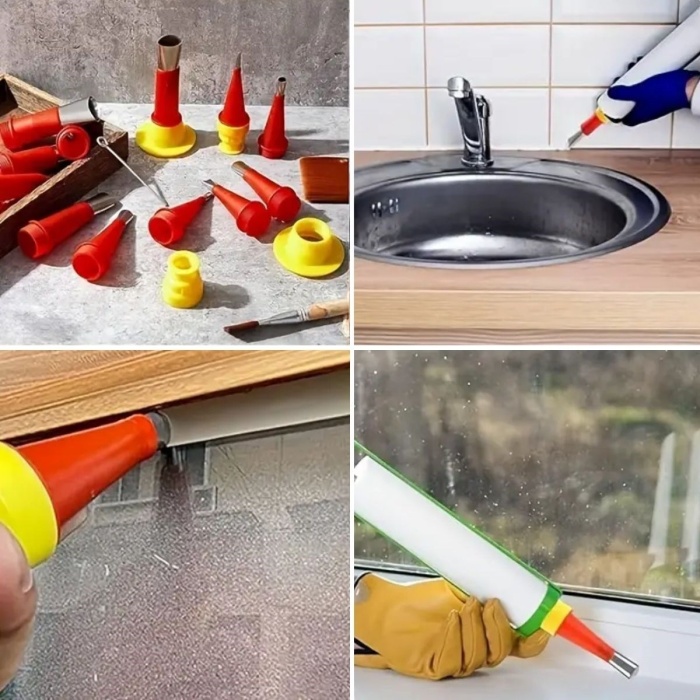 ®30 Parça Silikon Kalafat Mastik Alet Seti Mastik Ucu