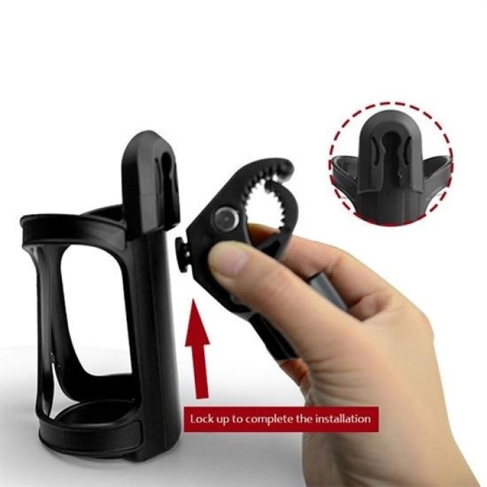 Buffer® Bebek Arabası Bisiklet Uyumlu Ayarlanabilir Şişe Biberon Ve Suluk Tutucu