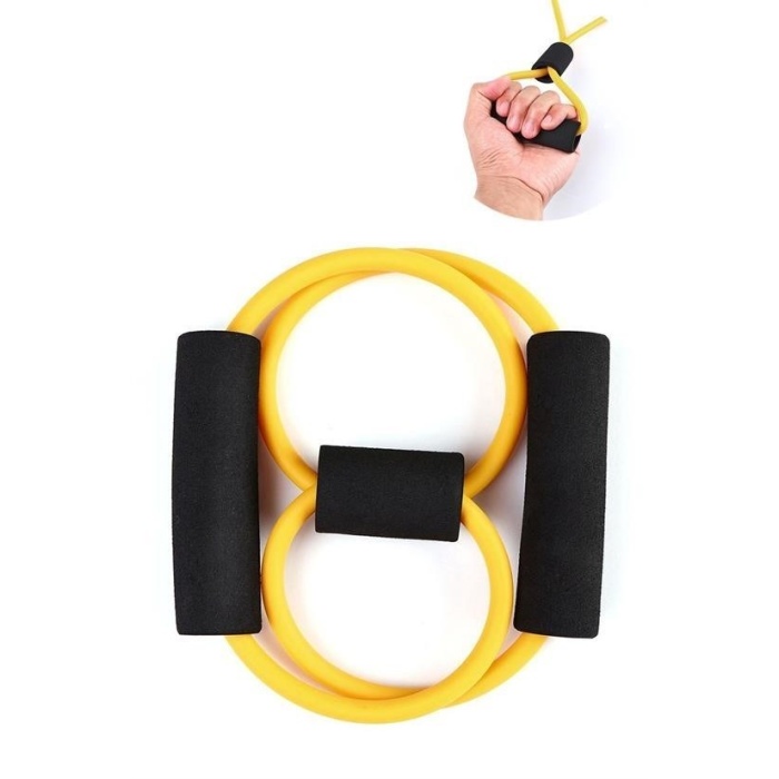 Buffer® 8 Şeklinde Direnç Bandı Yoga Plates Ve Vücut Geliştirme Egzersiz Bandı