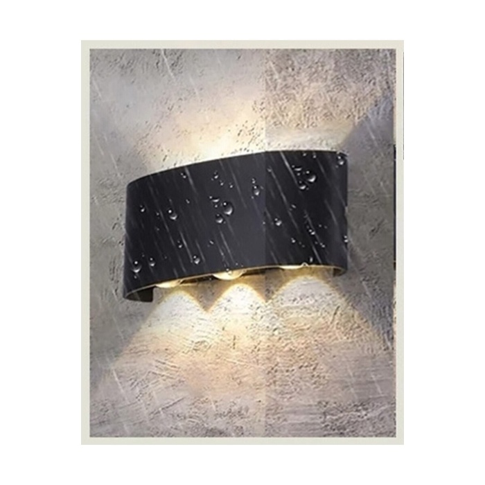 Dekoratif Çift Yönlü Bahçe Aplik Duvar Aydınlatma Led Aplik Ip64 Dış Mekan 6 Watt 220 Volt