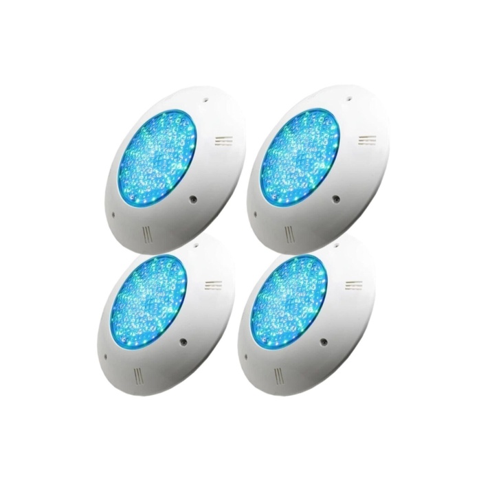 4 Adet 30 Watt Smd Led Turkuaz Sıva Üstü Havuz Lambası 12 Volt