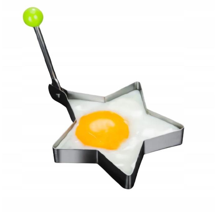 Metalik Yıldız Şeklinde Metal Omlet Yumurta Ve Krep Kalıpları
