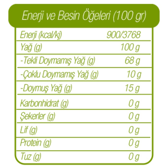 ORGANİK SOĞUK SIKIM NATUREL SIZMA ZEYTİNYAĞI 250 ML