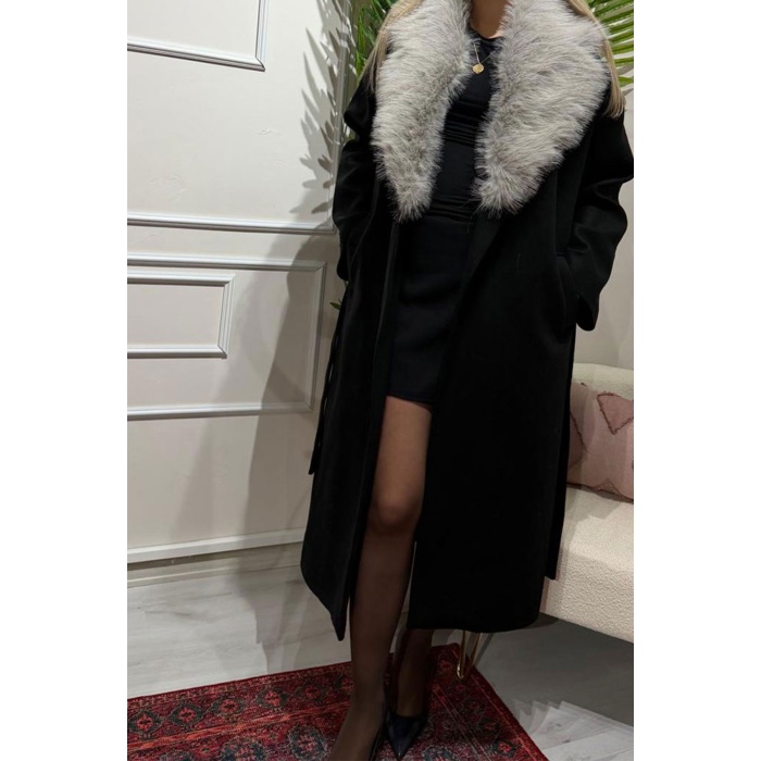 Seyyar Kürklü Kaşe Kaban