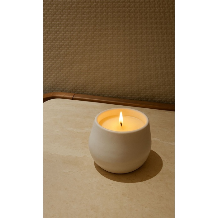 %100 Natural Soya Mum Beyaz Seramik Coffee