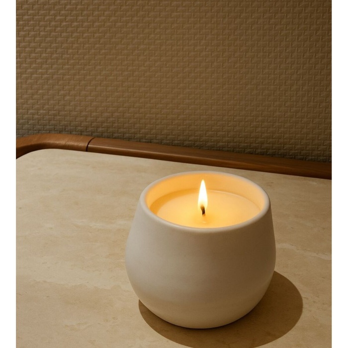 %100 Natural Soya Mum Beyaz Seramik Coffee