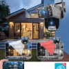 APEX WİFİ 6MP DUAL LENS ( SABİT HAREKETLİ ) GECE GÖRÜŞ INSAN TAKİBİ SESLİ TÜRKÇE APP KAMERA