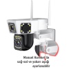 DUO3014 WİFİ 6MP DUAL LENS ( SABİT + HAREKETLİ ) GECE GÖRÜŞ KİŞİ TAKİBİ SESLİ TÜRKÇE AKILLI KAMERA