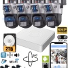 Ventus Set 4 Kameralı 2TB HDD li Güvenlik Kamera Sistemi Hareketli Kablosuz akıllı Xmeye