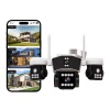 O-Kam 8080 Dual Lens WiFi Kamera Uzaktan İzleme Gece Görüş Sesli Görüşme