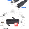 MPIA HEXC10 Power Uzatma Kablosu 10 metre AWG20 Kamera, Wifi Kamera, Modem, Kayıt Cihazı 12V DC Uzatma