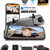 MPIA CC68 10 Tam Ekran Aynalı Araç İçi 4K Kamera GPS, Wifi ,Geri Görüş Kamerası