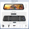 MPIA CC63 10 Dokunmatik Ekran FullHD 1080P Hafıza Araç Içi Çift Lens Kamera (Çakmaklık Adaptörü)