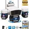 O-Kam 3036Pro, 9MP, WiFi, 3 Lens, Akıllı Kamera, Yapay Zeka, İnsan Algılama, Su Geçirmez, Uzaktan İzleme, Gece Görüş