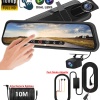 MPIA CC63 10 Dokunmatik Ekran FullHD 1080P Hafıza Araç Içi Çift Lens Kamera (Park Mod Adaptörü)