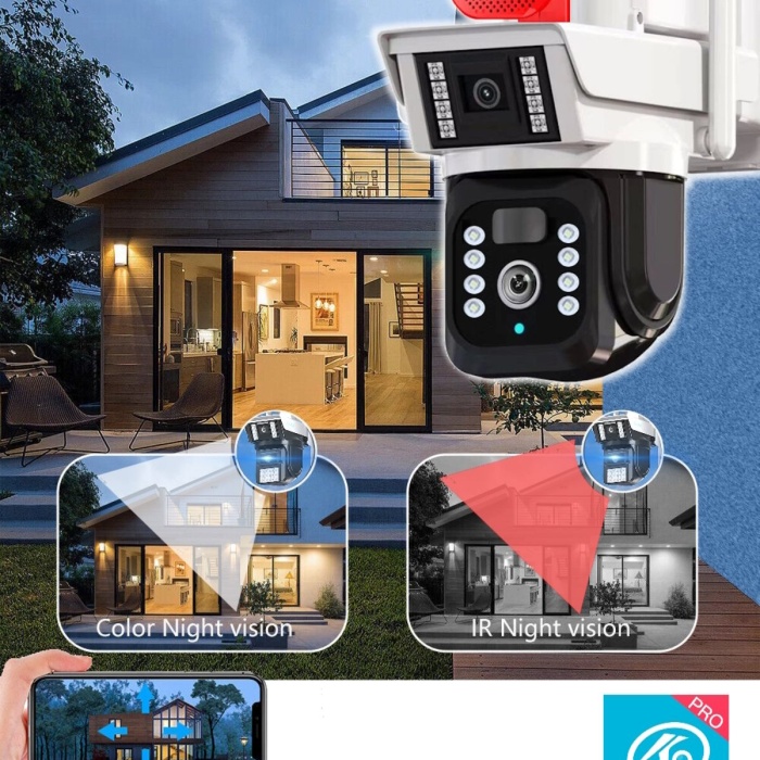 6MP Aİ (YAPAY ZEKA) 4G DUAL LENS SOLAR HAREKETLİ GECE GÖRÜŞ SESLİ TÜRKÇE UYGULAMA AKILLI KAMERA 3940