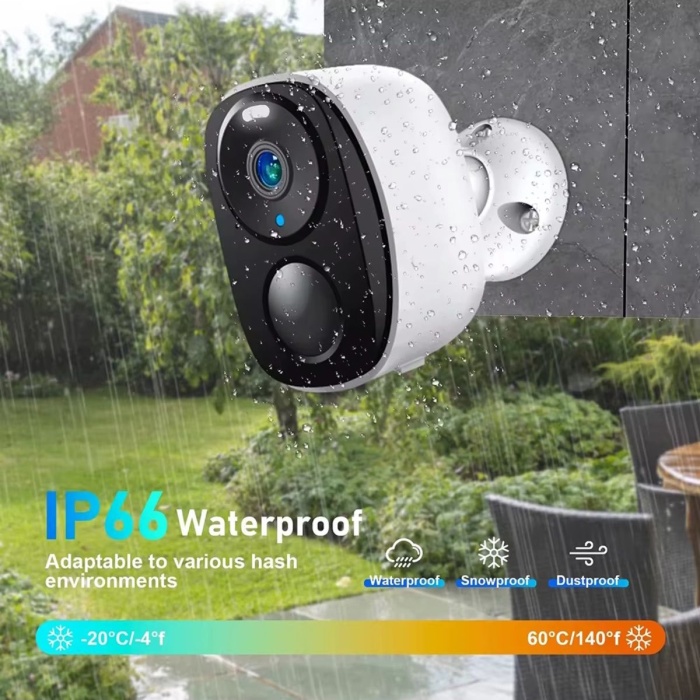 WİFİ GECE GÖRÜŞLÜ ÇİFT YÖNLÜ SES 2K AKILLI KAMERA WATERPROF 5000MAH DAHİLİ BATARYA