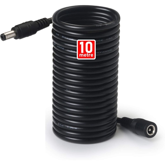 Concord Power Uzatma Kablosu 10 metre AWG23 Kamera, Wifi Kamera, Modem, Kayıt Cihazı 12V DC Uzatma