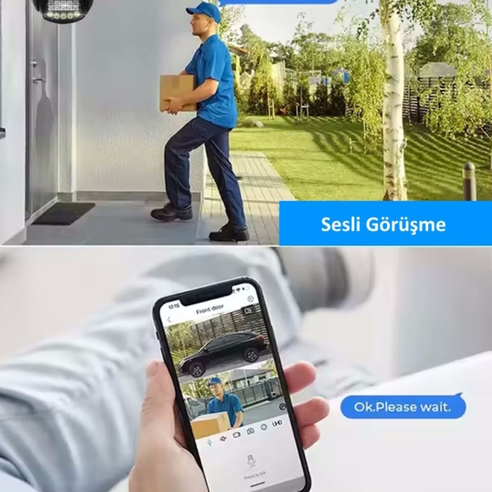 APEX WİFİ 6MP DUAL LENS ( SABİT HAREKETLİ ) GECE GÖRÜŞ INSAN TAKİBİ SESLİ TÜRKÇE APP KAMERA