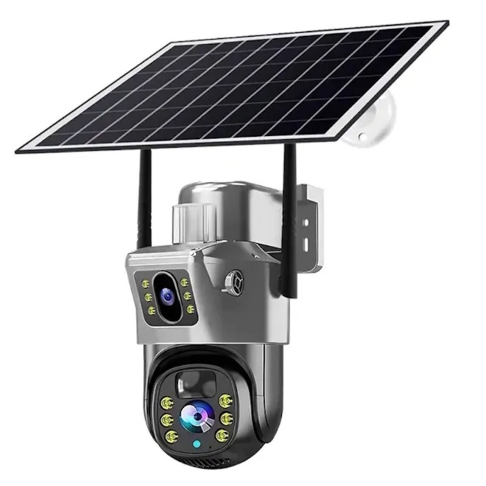MPIA Mika 6MP Dual Lens  Wifi Güneş Enerjili Hareketli Akıllı Kamera Gece Görüş V380Pro