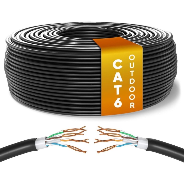 MPİA NC-1 CAT6 FTP ÇİFT KATMANLI DIŞ ORTAM NETWORK İNTERNET KABLOSU 305 M