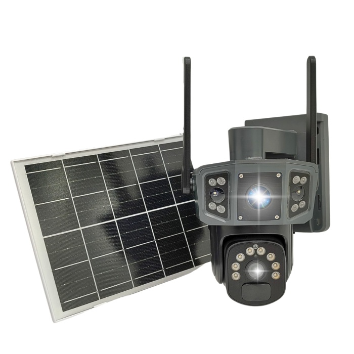 O-Kam Pro RX36S 4G Solar Panel Dual Lens 6MP Gece Görüş Sesli Akıllı Kamera Türkçe Uygulama ve Uzaktan İzleme