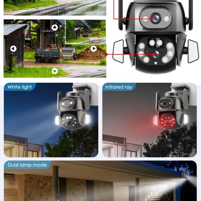 MPIA HİNA DUAL LENS 360° HAREKETLİ WİFİ WATERPROOF AKILLI IP GÜVENLİK KAMERASI (CARECAMPRO) UYGULAMA