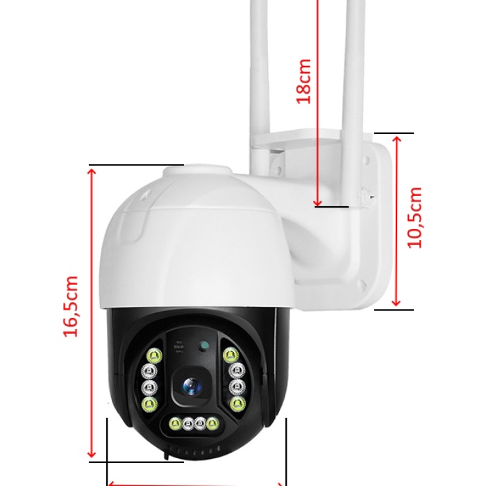 MPIA RIO II 360° HAREKETLİ WİFİ WATERPROOF AKILLI IP GÜVENLİK KAMERASI (CARECAMPRO) UYGULAMA