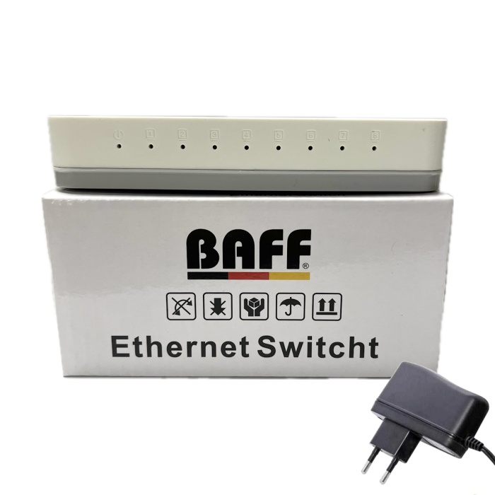 Baff SW-08 8 Port 10/100Mbps Ethernet Switch