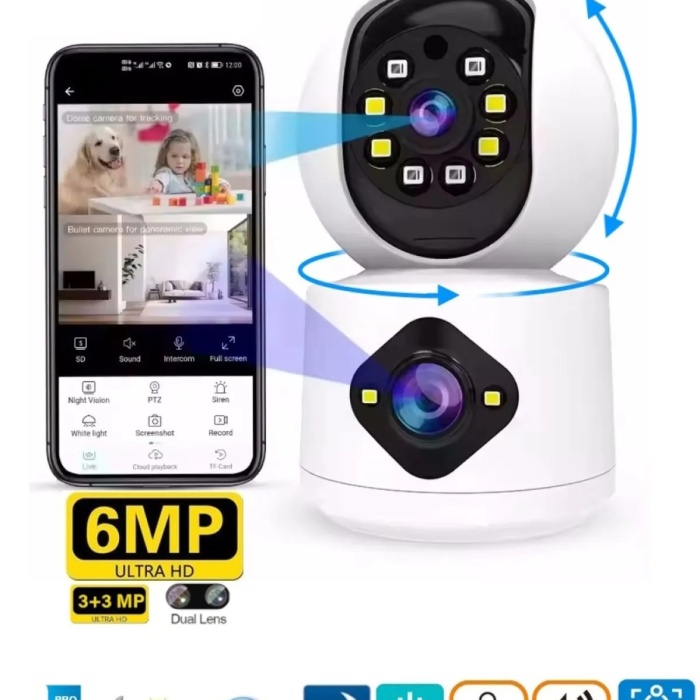MPIA AOI Dual Lens 360° Görüş Hareketli Wireless Akıllı Kamerası Türkçe (carecampro) Uygulama