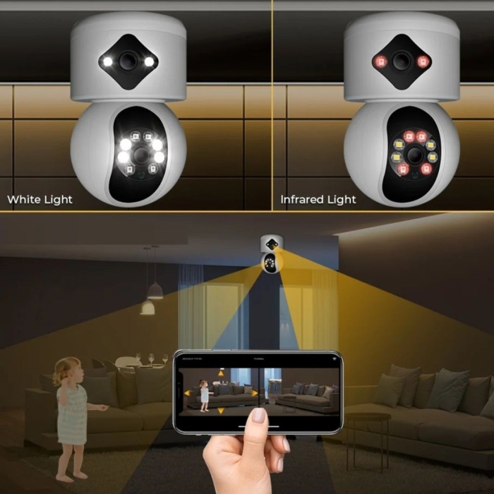 MPIA AOI Dual Lens 360° Görüş Hareketli Wireless Akıllı Kamerası Türkçe (carecampro) Uygulama