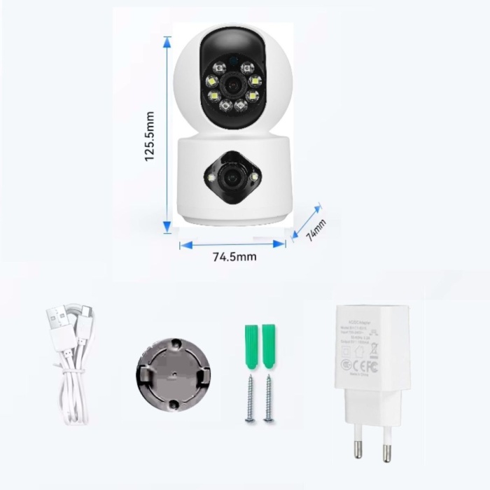 MPIA AOI Dual Lens 360° Görüş Hareketli Wireless Akıllı Kamerası Türkçe (carecampro) Uygulama