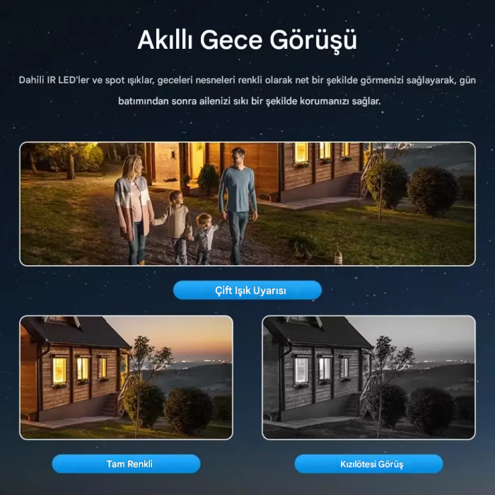MPIA Mika 6MP Dual Lens  Wifi Güneş Enerjili Hareketli Akıllı Kamera Gece Görüş V380Pro