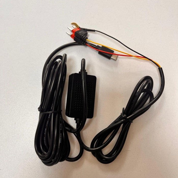 Araç İçi Kamera Adaptörü 12-24V/5V  Type-C 3A Park Modu Adaptör