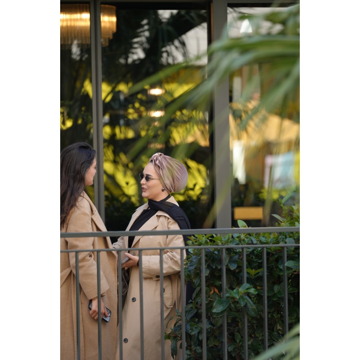 Acı Kahve Drapeli Pratik Hazır Bone