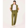 YENİ SEÇİL KADIN elastik bel cepli bilek boy pantolon 10002421011036