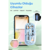 Bluetooth Usb Çift Modlu Sessiz Mouse, Şeffaf Mıknatıslı Kapaklı, Type-c Şarjlı, Dpı Ayarlı, Kablosuz 10m Çekim Mesafeli, Masaüstü Kısayol Tuşlu, Taşınabilir Şarjlı Mouse Siyah