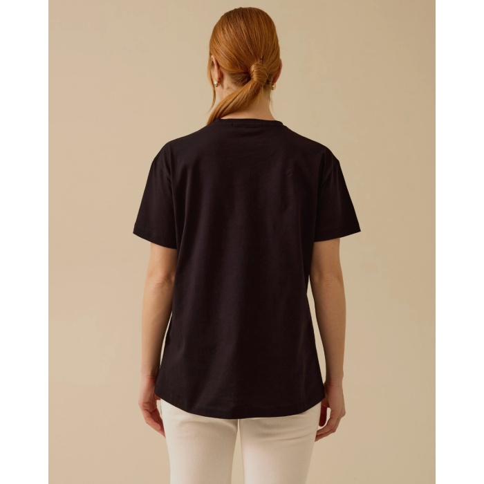 YENİ SEÇİL KADIN yuvarlak yaka kısa kollu tişört 10002512410002