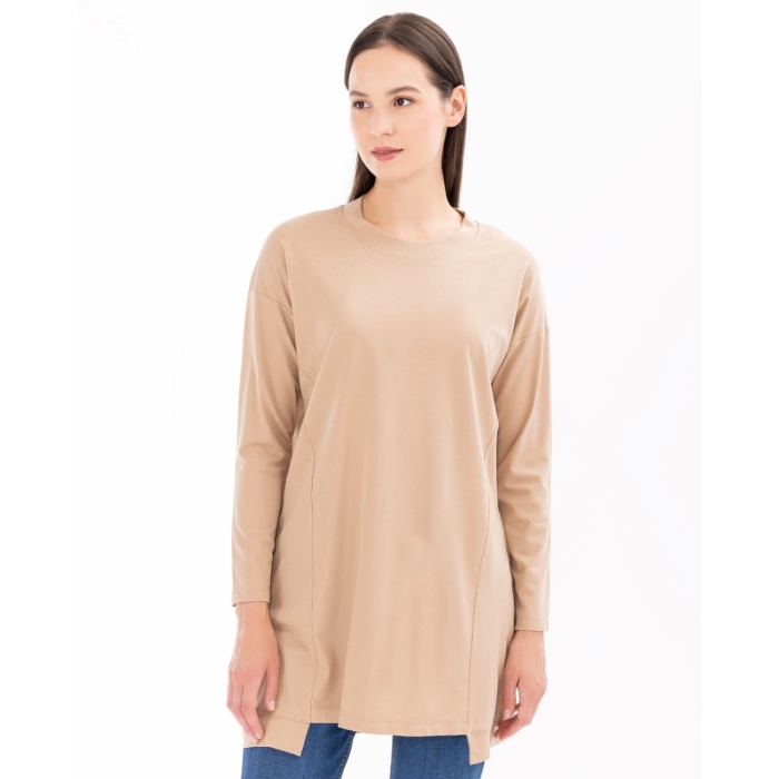 YENİ SEÇİL KADIN örme kumaş basic tunik 10002421211015