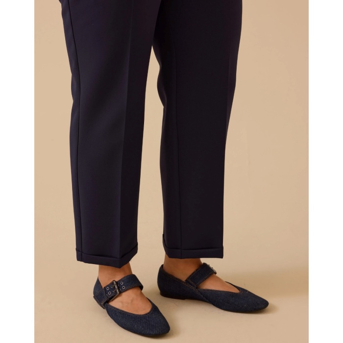 YENİ SEÇİL KADIN büyük beden elastik bel bilek boy pantolon 10002521014024