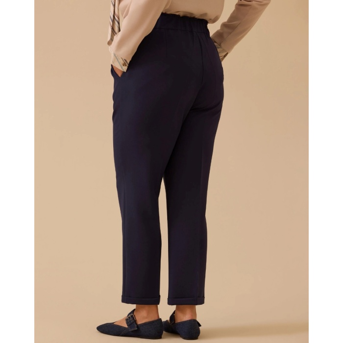 YENİ SEÇİL KADIN büyük beden elastik bel bilek boy pantolon 10002521014024