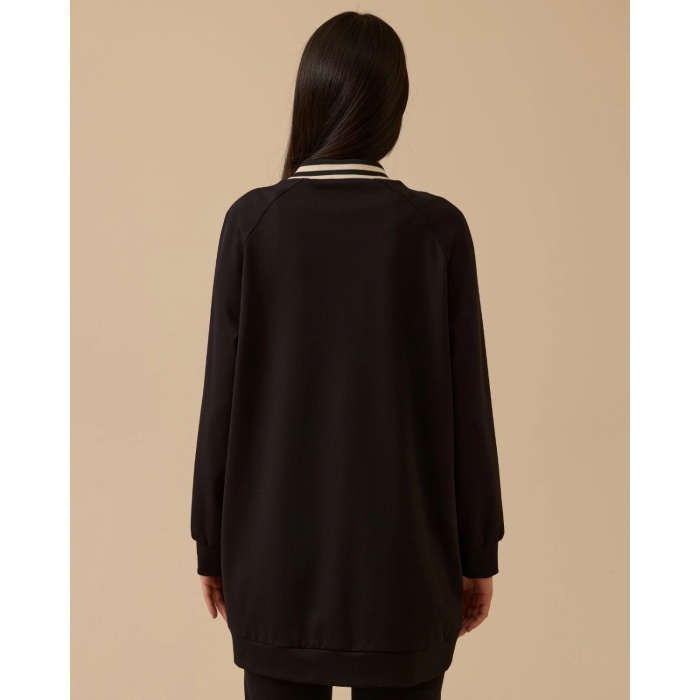 YENİ SEÇİL KADIN fırfır detaylı fermuarlı ceket 10002521111006