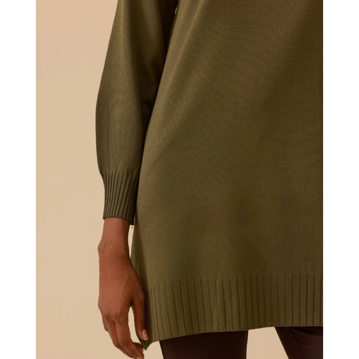 YENİ SEÇİL KADIN uzun kollu basic triko tunik 10002521711005