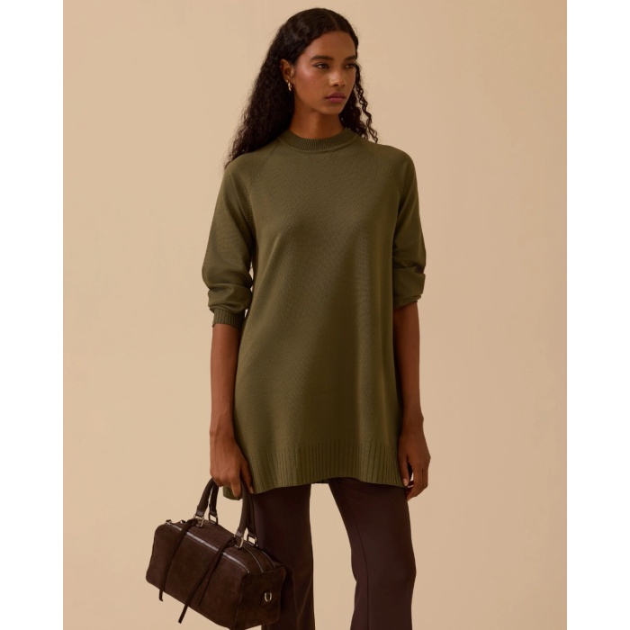 YENİ SEÇİL KADIN uzun kollu basic triko tunik 10002521711005