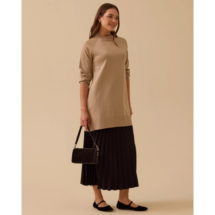 YENİ SEÇİL KADIN uzun kollu basic triko tunik 10002521711005