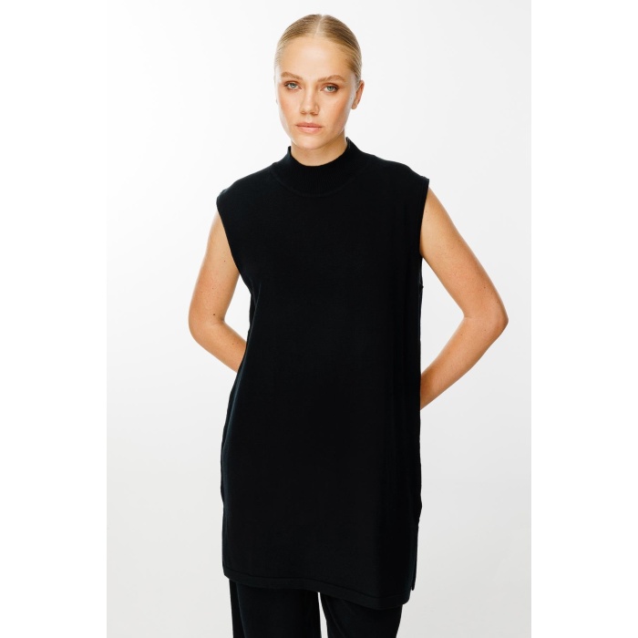 YENİ Ghisa Balıkçı Yaka Triko Tunik 5KKNTNK4659