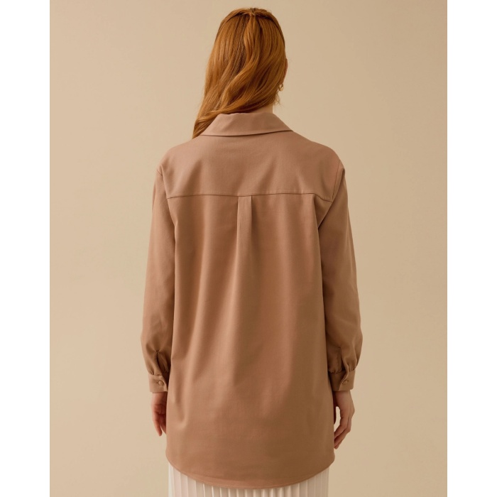 YENİ SEÇİL KADIN nakışlı çizgili tunik 10002421211031