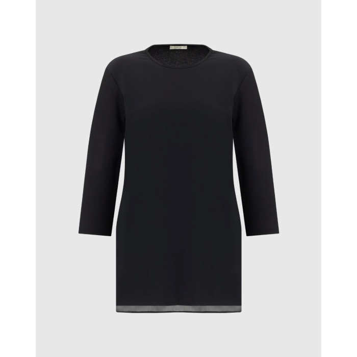 YENİ SEÇİL KADIN büyük beden yuvarlak yaka astarlı tunik 10002421214003