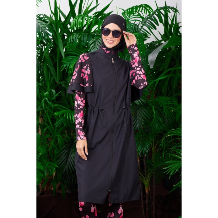 YENİ MOODBASİC KADIN ŞİFON VOLANLI TESETTÜR MAYO SW36.120